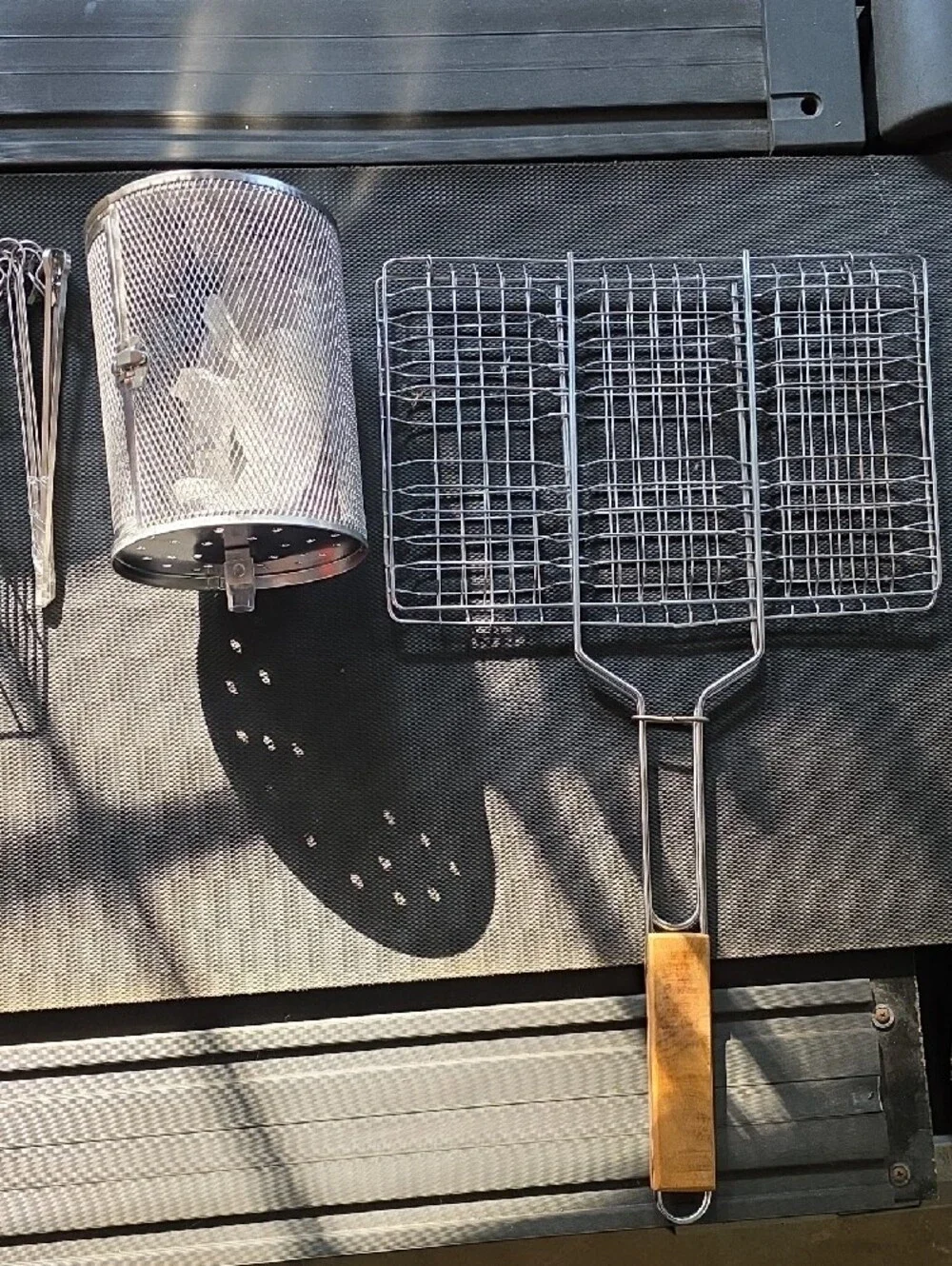 Stainless Steel Grill Basket Set - Silver